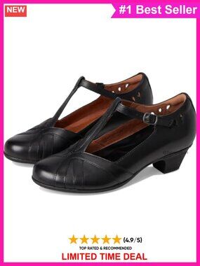 Mary Jane Oxford Low Block Heel Ankle T-Strap Dress Pumps